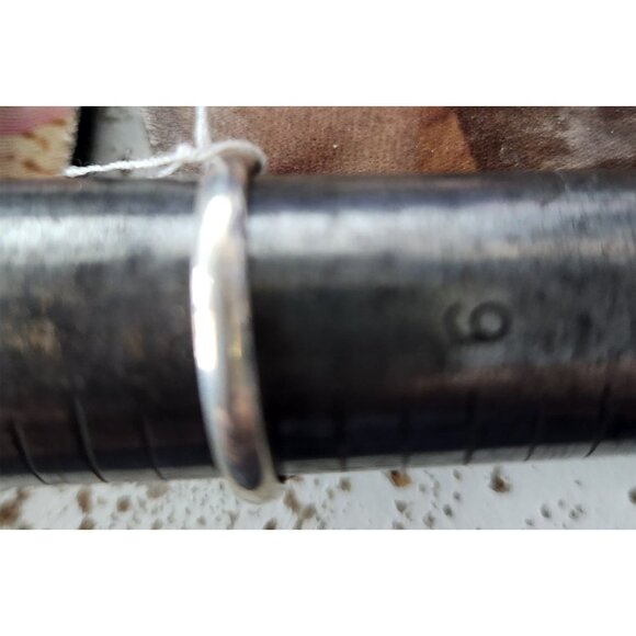 Ring Band Montana Agate Silver Stone 25 x 10 mm Size 10  6.3 gr   Jerry Fran Har - Picture 14 of 15